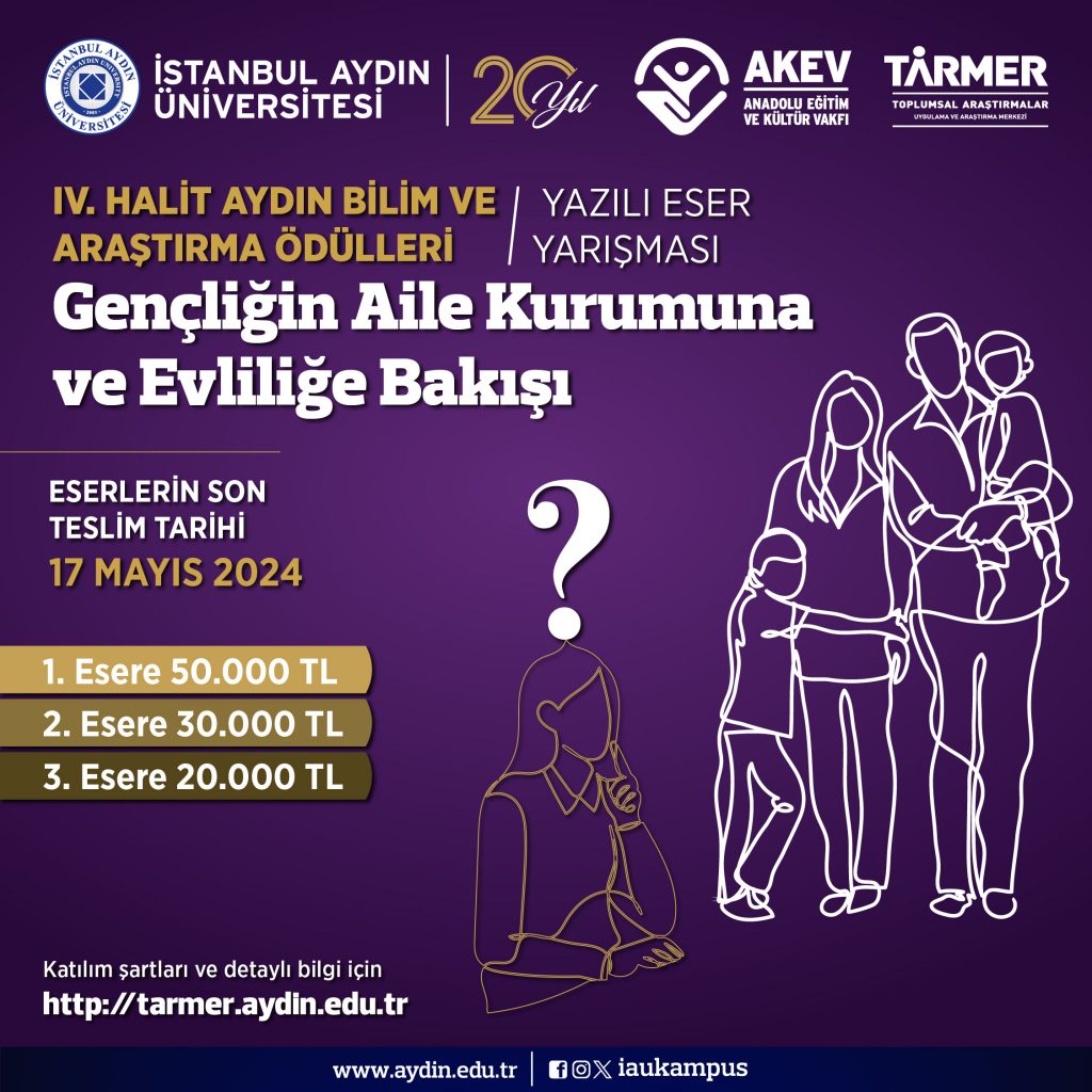 IV. Halit Aydın Science and Research Awards Written Work Competition